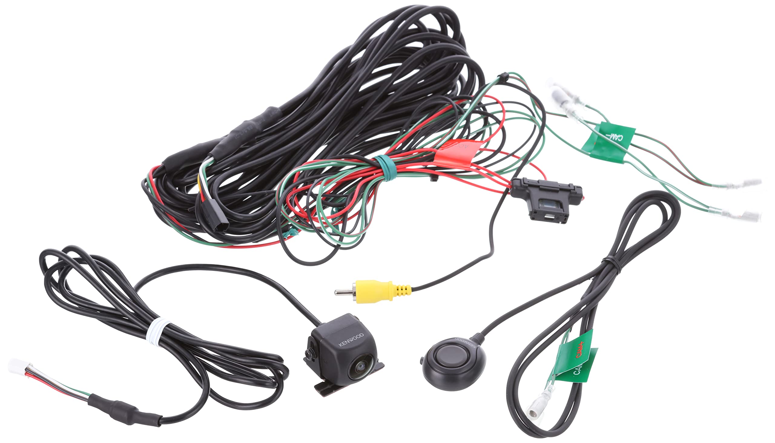 Kenwood CMOS-320 HD Rear View Backup Camera for Cars - Night Vision, Waterproof, Black | Perfect for Parking Assistance & Truck/RV Safety