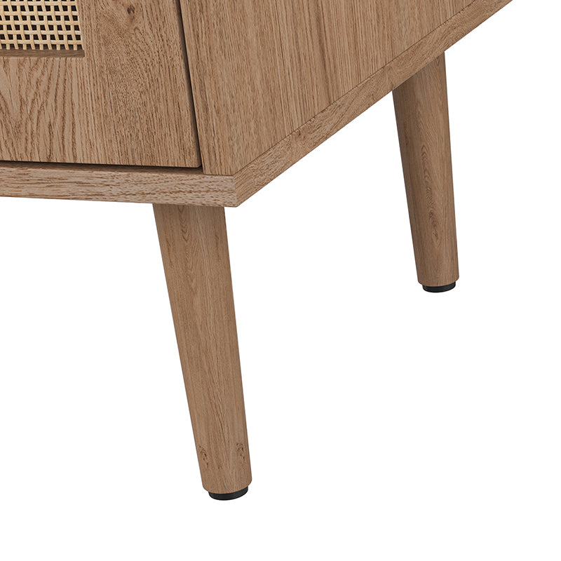 Norbert 63-Inch Wide Sideboard with Storage - Modern Buffet Cabinet for Dining Room, Living Room & Entryway - Solid Wood Console Table with 4 Drawers & 2 Doors (Espresso Finish)