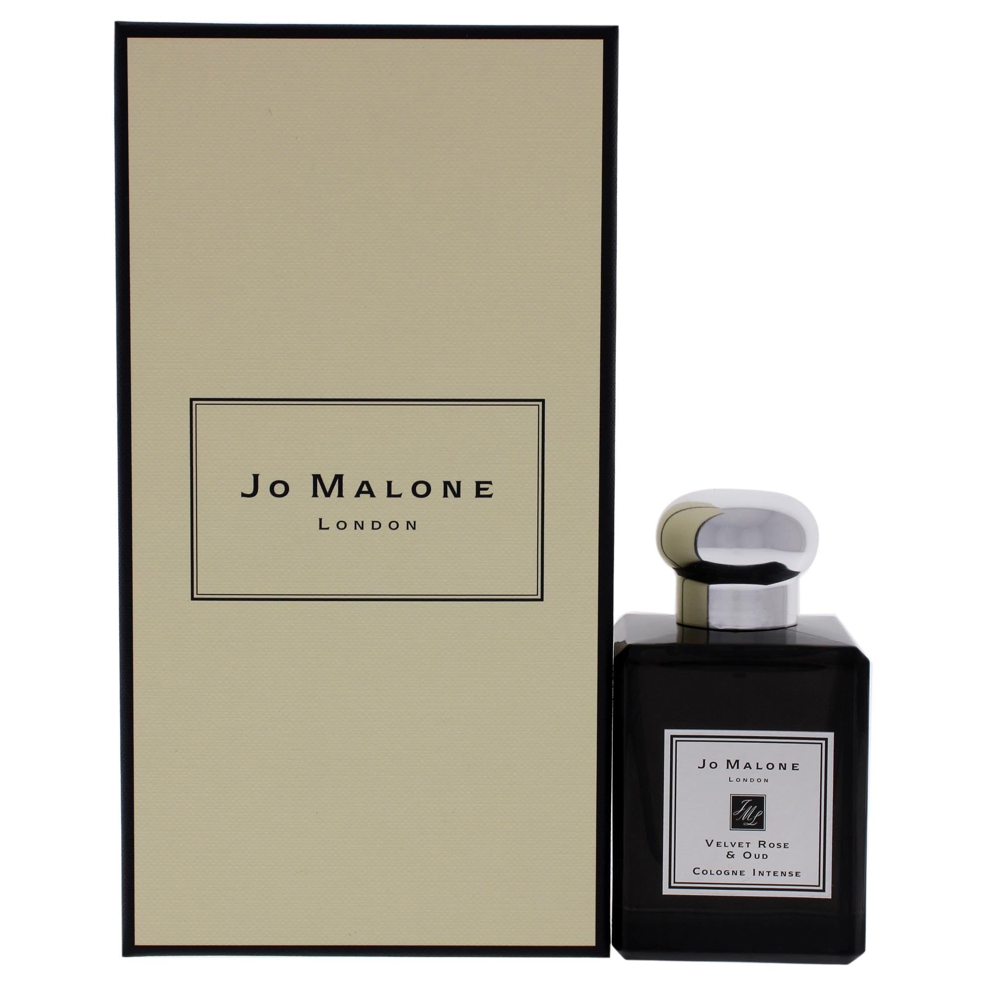 Jo Malone Velvet Rose & Oud Intense Cologne Spray for Women & Men - 1.7 Oz / 50ml Luxury Unisex Perfume, Long-Lasting Fragrance for Date Night, Special Occasions & Gift Giving