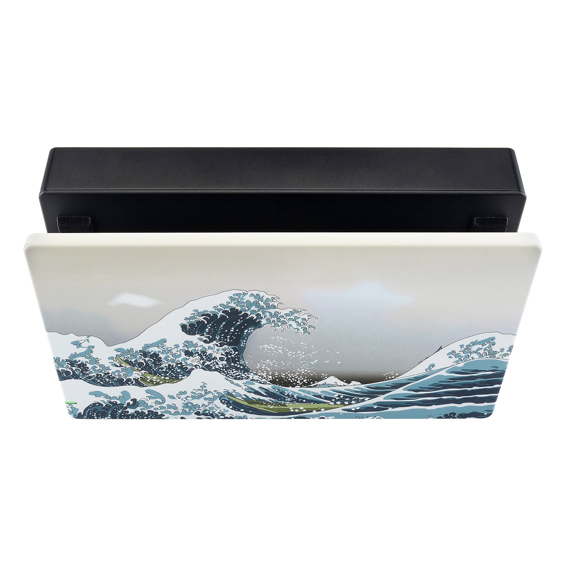 eXtremeRate Soft Touch Grip Faceplate for Nintendo Switch Dock - Great Wave Pattern DIY Replacement Shell - Compatible with Nintendo Switch Dock (Dock Not Included) - Perfect for Gaming Setup & Home Decoration