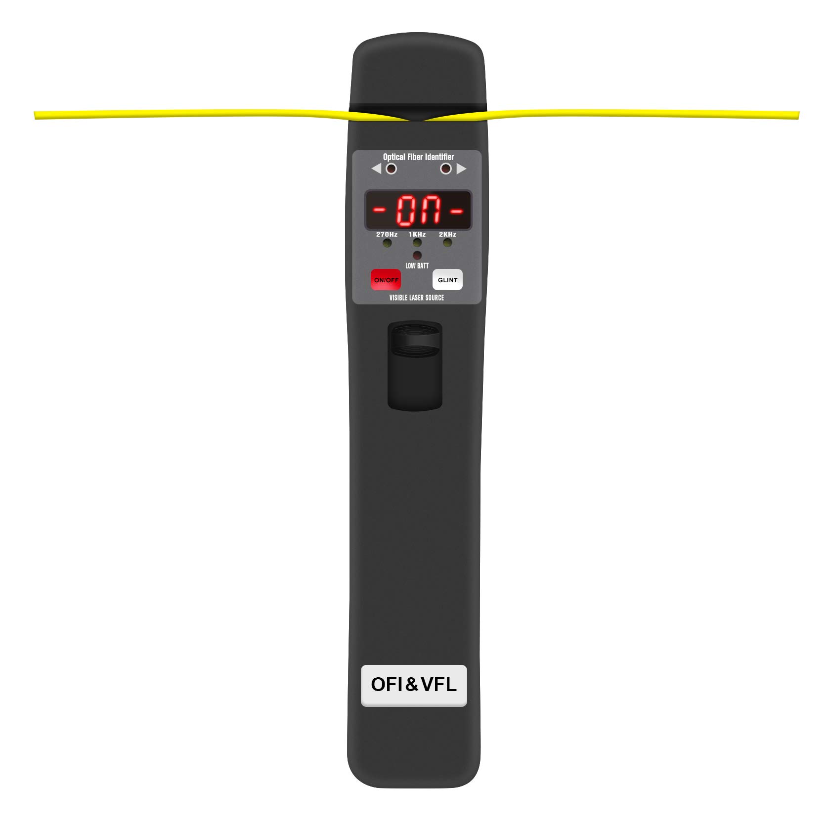 TMOFI-401 Live Fiber Optical Identifier with Visual Fault Locator - Compatible with 0.25mm, 0.9mm & 3.0mm Fibers - No Clamp Block Replacement Needed - Perfect for Network Maintenance & Fiber Optic Cable Testing