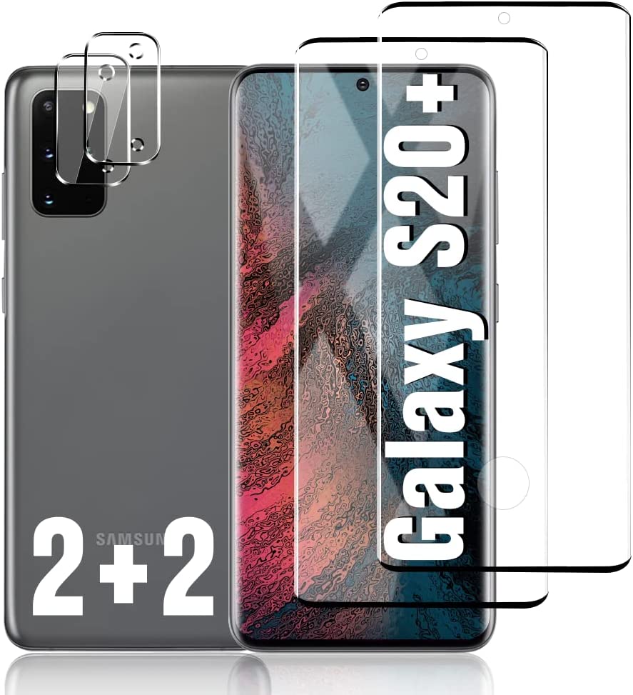Samsung Galaxy Note 10 Plus Screen Protector with 2-Pack Camera Lens Protector - Tempered Glass for Scratch & Impact Protection - Perfect for Work, Travel & Daily Use
