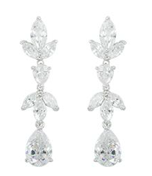 Hadley Vine Inspired Crystal Earrings for Women - Elegant Dangle Drop Earrings for Party, Wedding & Special Occasions