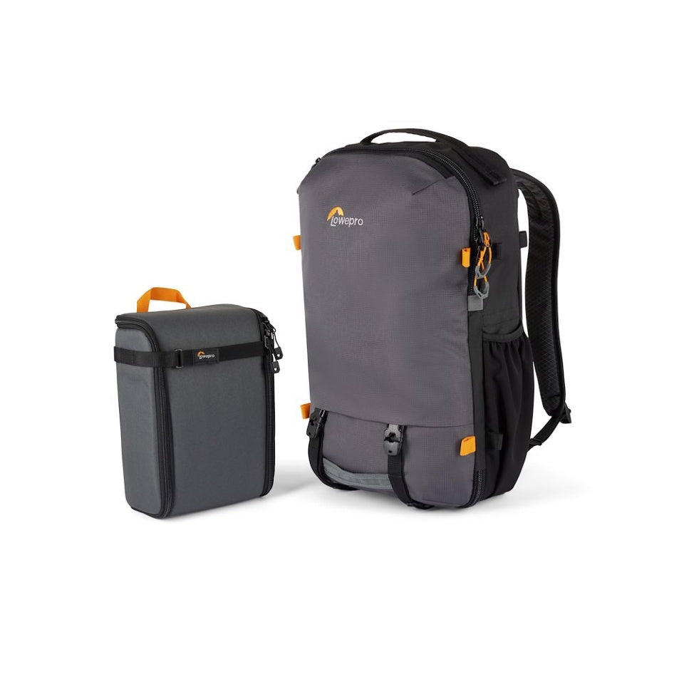 Lowepro Trekker Lt Backpack 250 Grey Green Line Camera Bag - Waterproof DSLR Backpack for Photographers, Travel & Outdoor Adventures