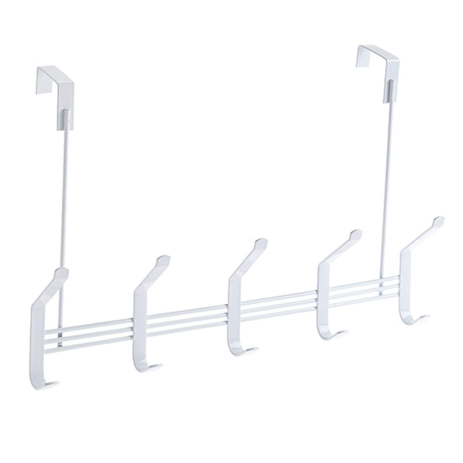 Iron Storage Basket & Hanging Hook - Heavy Duty Door Organizer for Home & Office