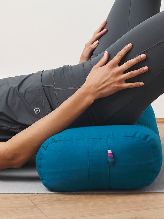 Yogamatters Organic Cotton Rectangular Bolster - Box of 4 | Premium Yoga Bolster for Meditation, Restorative Yoga & Home Decor