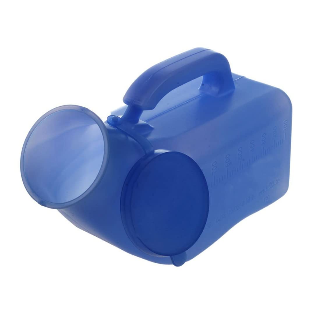 Spill-Proof Portable Urinal Bottle for Men - 1L Leak-Proof Travel Urine Bottle with Secure Lid - Ideal for Road Trips, Camping, Hospitals & Home Use