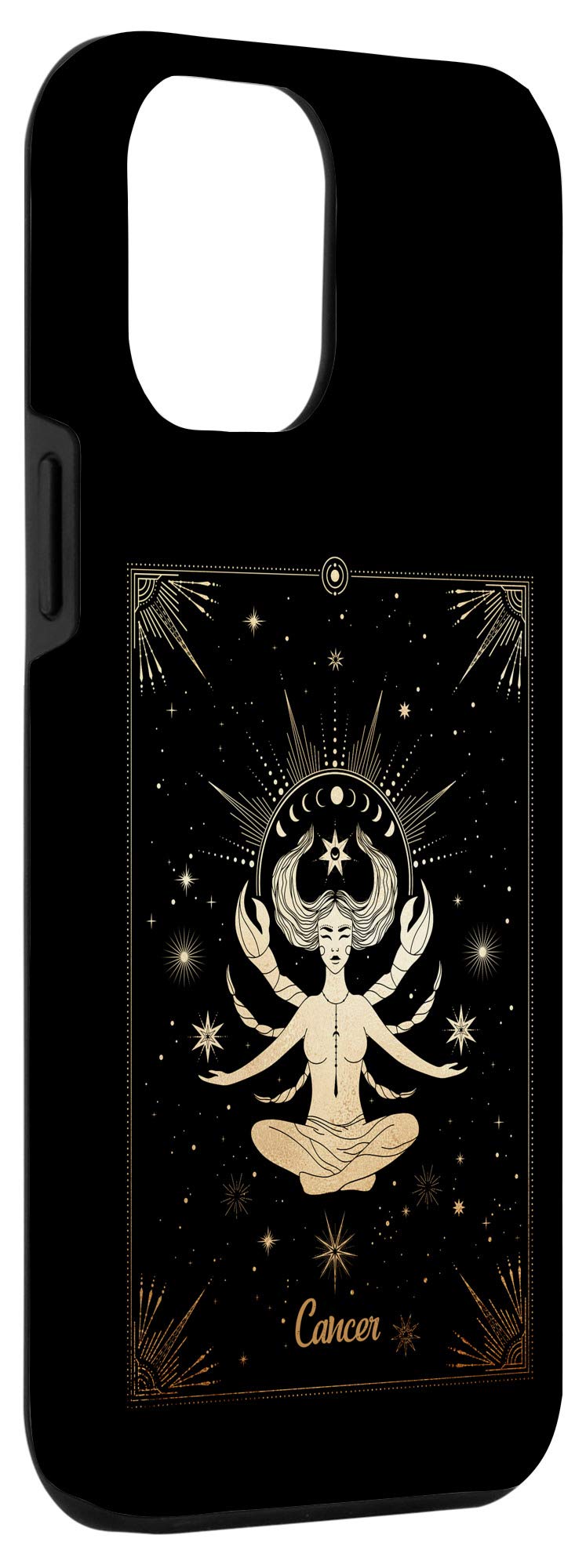 iPhone 12 Pro Max Case - Zodiac Cancer Sign Horoscope Cover with Vintage Tarot Design | Perfect for Astrology Lovers & Witchy Aesthetic (6.7-inch)