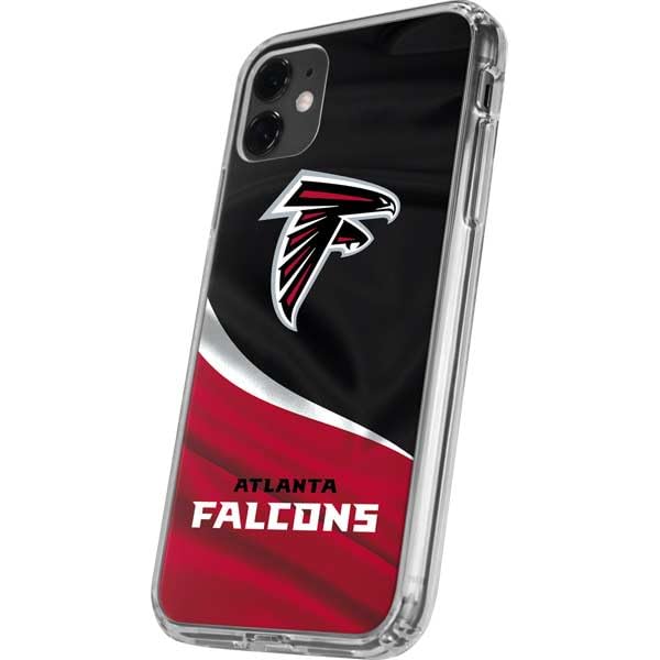 Official NFL Atlanta Falcons Clear Phone Case for iPhone 11 - Slim Protective Cover with Team Logo - Perfect for Game Day & Everyday Use