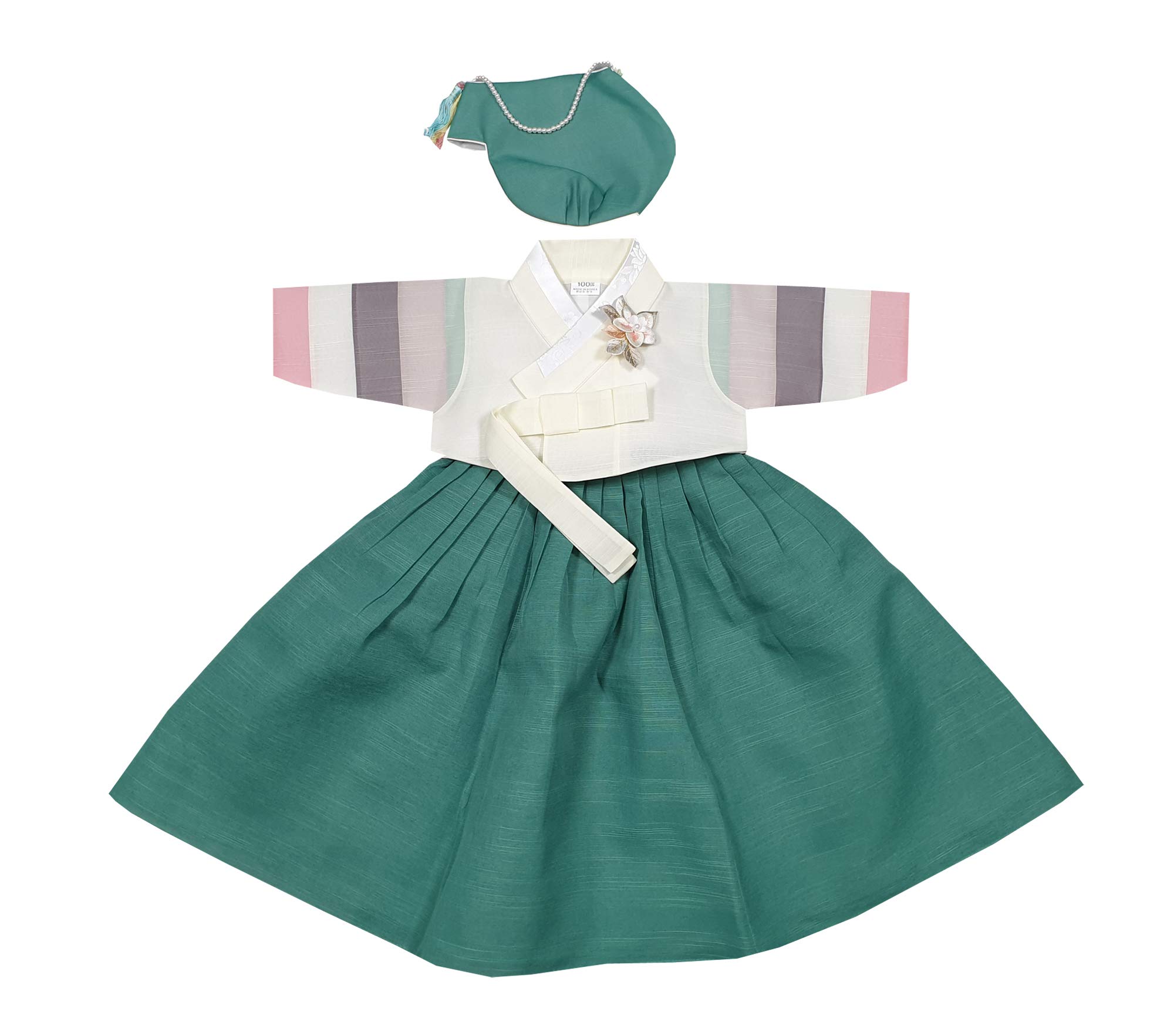 Korean Traditional Hanbok Dress for Girls - Baby & Kids Korean Hanbok Costume for First Birthday Party & Celebrations | Perfect for Cultural Events, Festivals & Photo Shoots