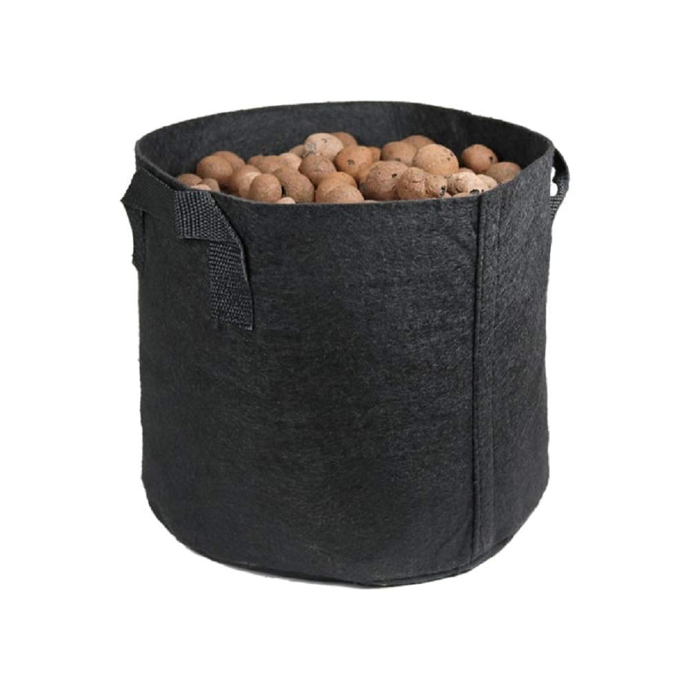 100 Gallon Hydroponic Fabric Grow Pots - Aeration Plant Containers for Vegetables, Fruits & Flowers (10 Pack) | Indoor/Outdoor Gardening, Greenhouse & Vertical Farming Use