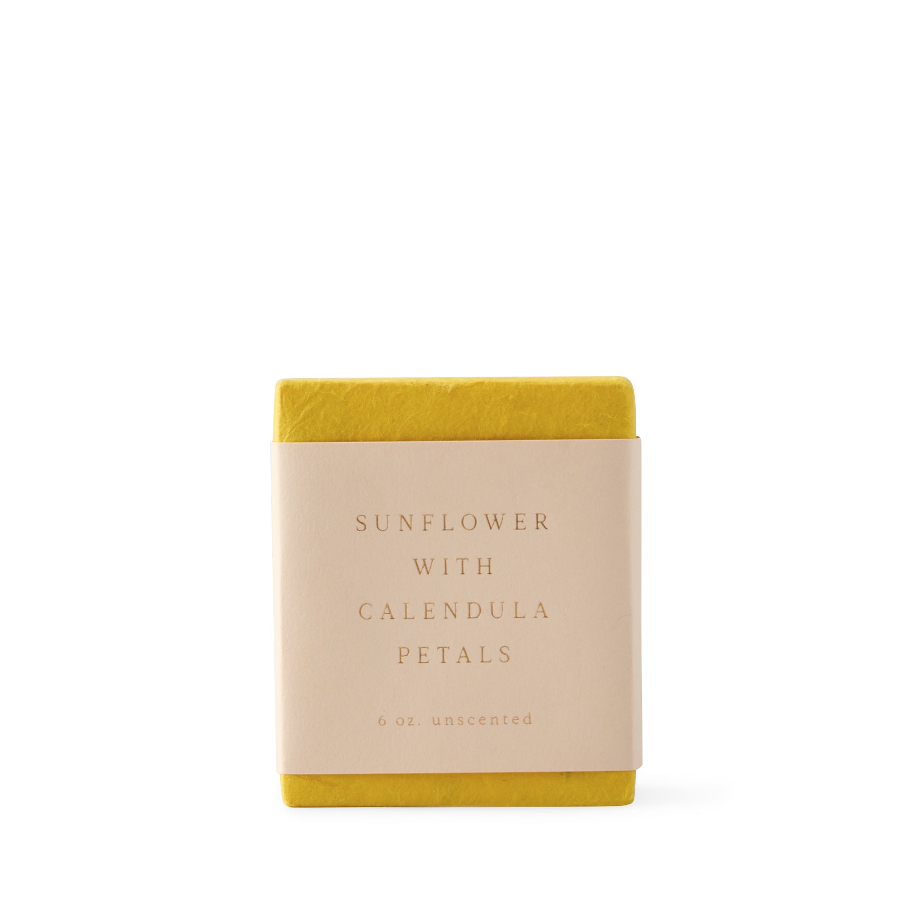 Natural Sunflower Soap with Calendula Petals - Handmade Organic Skincare for Dry & Sensitive Skin - Perfect for Daily Face & Body Cleansing