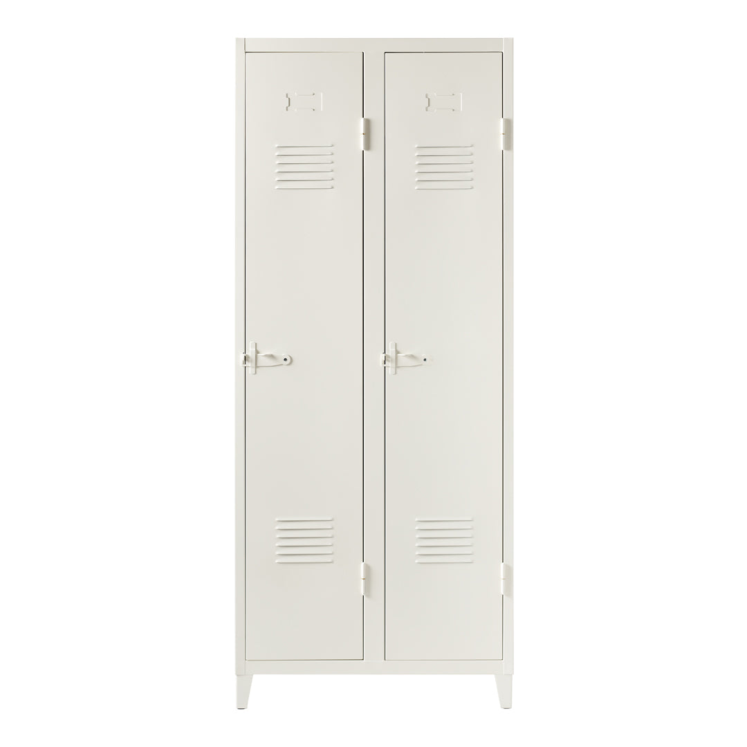 B2 Wardrobe Locker - Heavy Duty Metal Storage Cabinet with Lock, Perfect for Home, Office, School, and Gym Organization