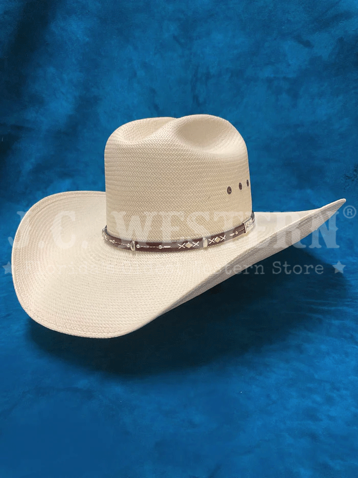 Resistol RSHAZE 304281 HAZER 10X George Strait Collection Natural Straw Cowboy Hat for Men - Perfect for Country Music Festivals, Outdoor Rodeos & Summer Sun Protection