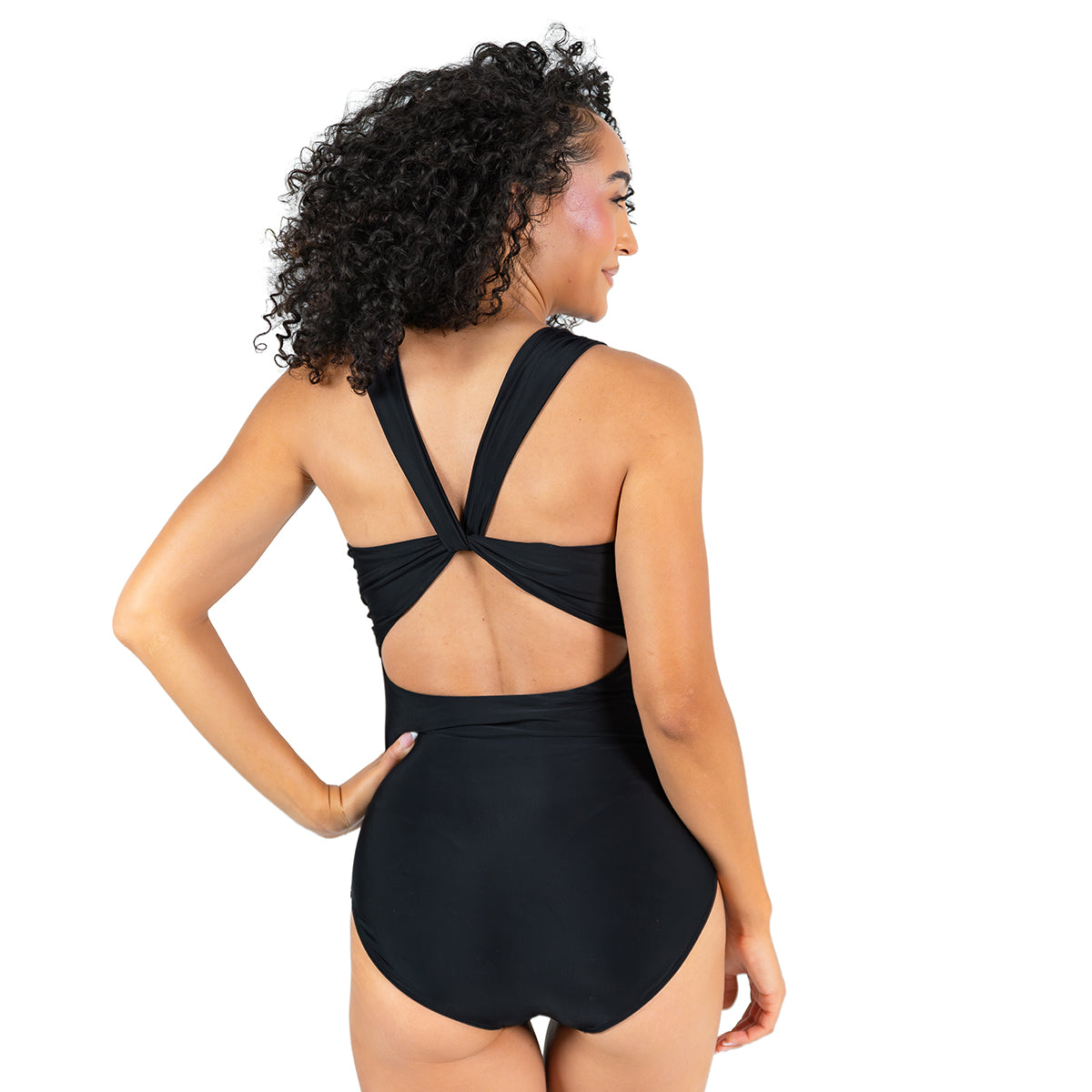 Women's Wide Strap Cross Back One Piece Swimsuit - Sexy High Cut Bathing Suit for Beach, Pool & Summer Vacation