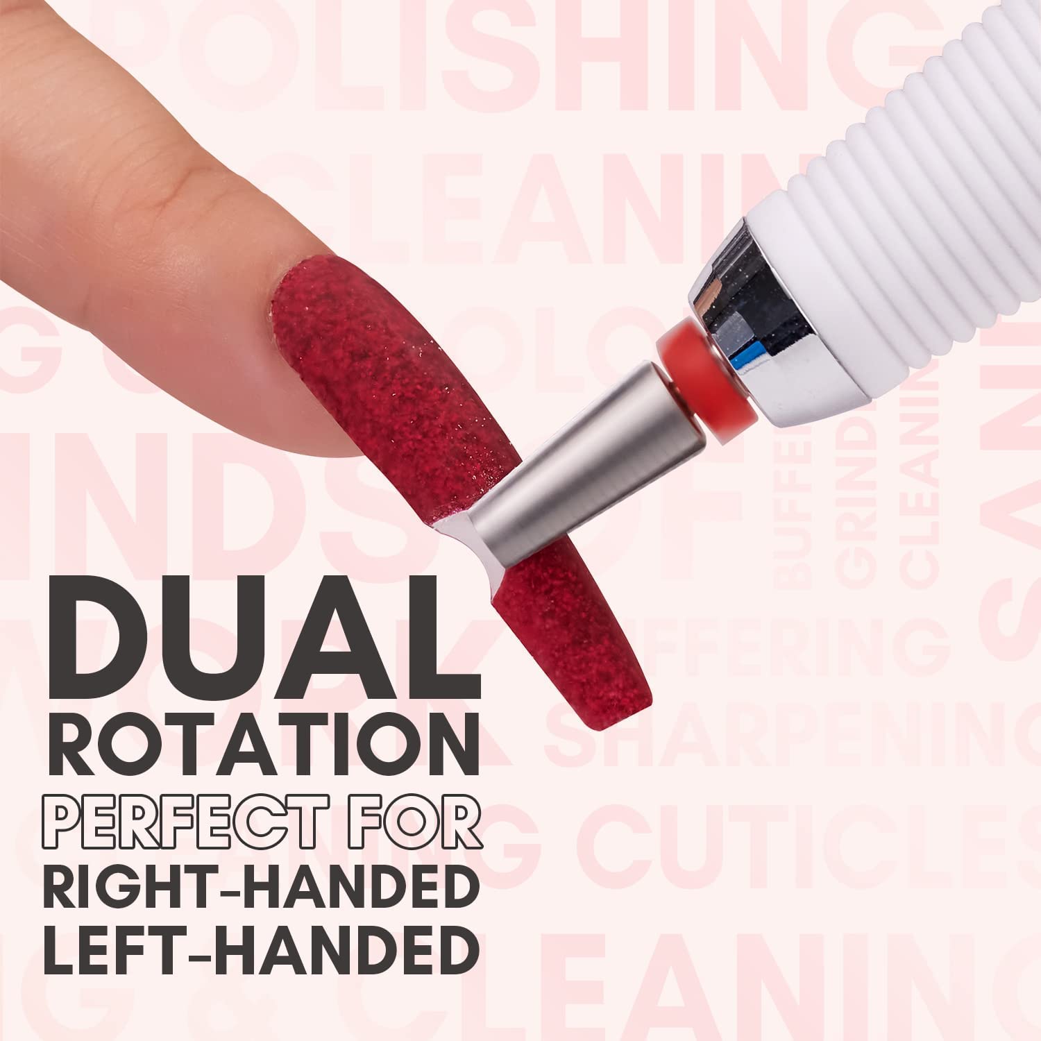 Makartt Professional Nail Drill Machine Kit with MALORY Nail Drill Bits - Electric E-File for Acrylic & Gel Removal, Includes 3/32