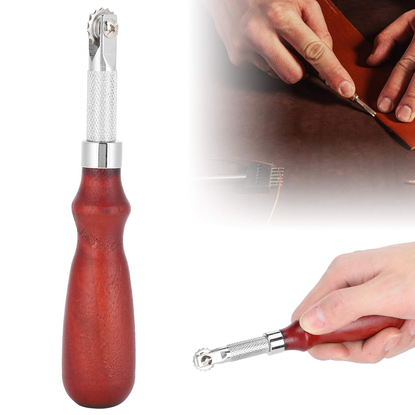 Professional Leather Stitch Spacing Wheel - Comfortable DIY Leather Sewing Tool for Carving & Crafting | Perfect for Leatherworking, Shoe Repair & Handmade Accessories