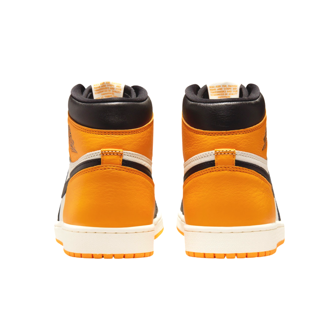 Air Jordan 1 High GS Sneakers - Yellow Taxi & Black White Colorway | Basketball Shoes for Women & Girls | Perfect for Court Play & Streetwear Fashion