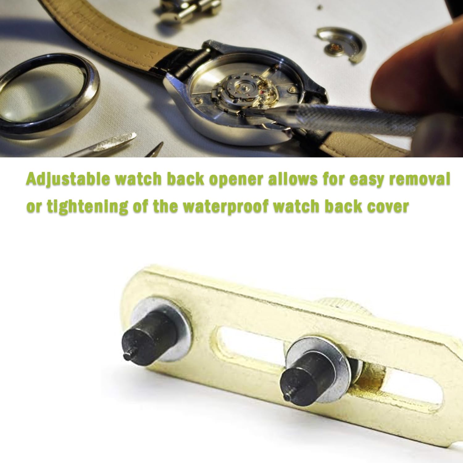 Professional Watch Back Removal Tool Kit - Adjustable Watch Case Opener for Battery Replacement & Repair | Watchmaker Repair Accessories | Ideal for DIY Watch Maintenance & Jewelry Repair