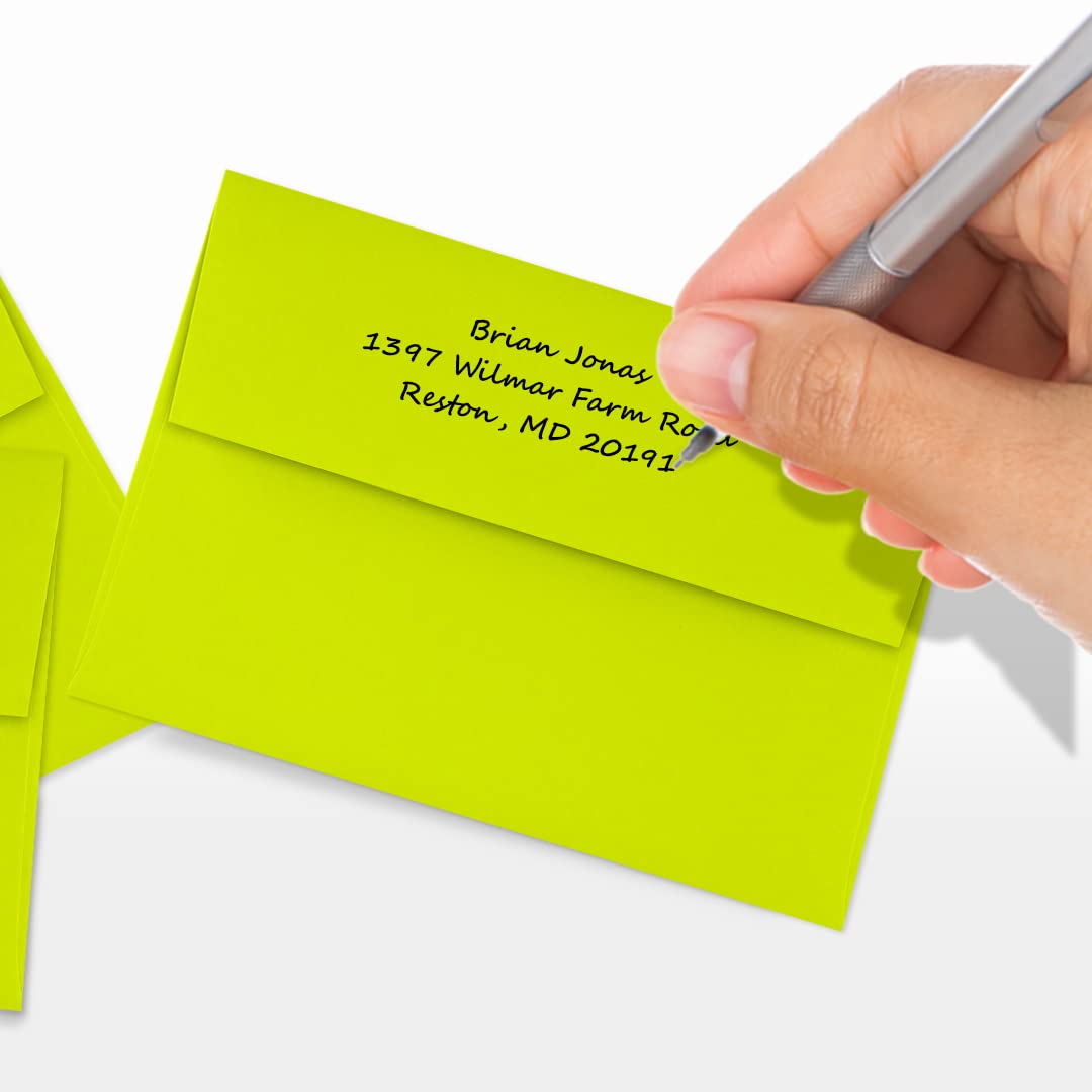 Premium LUXPaper 4Bar A1 Invitation Envelopes - Self-Sealing Peel & Press Closure - 3 5/8