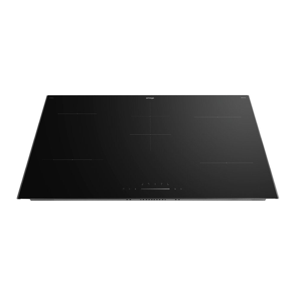 Omega OCC905TZ 90cm Ceramic Induction Cooktop with Touch Controls - Perfect for Modern Kitchens, Home Cooking & Professional Chefs