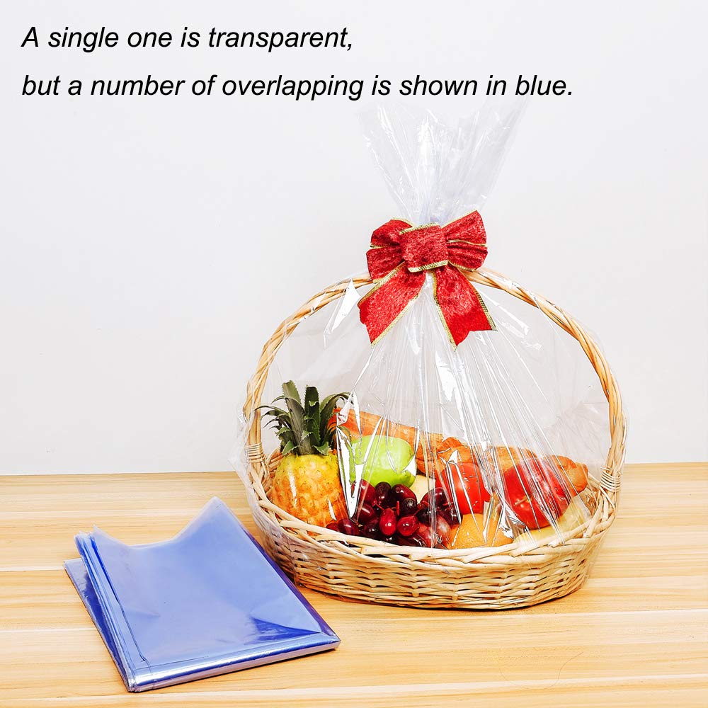 Extra Large Jumbo Shrink Wrap Cellophane Bags for Gift Baskets - 40x47 Inch Easter Basket Bags (10 Pack, XXXL) - Perfect for Holiday Gifts, Party Favors & Bulk Packaging