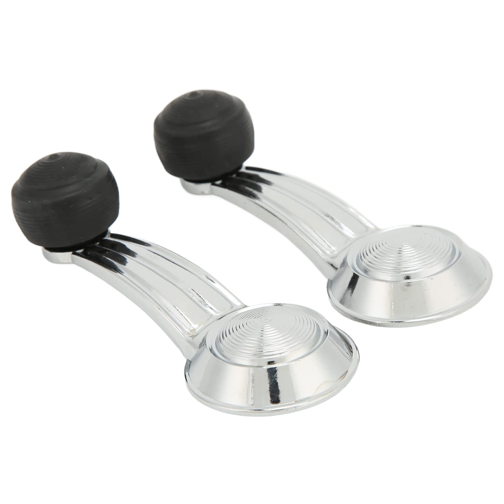 AMONIDA 2-Pack Window Crank Handle Replacement - Chrome Metal Winders for Cimarron & Eldorado Doors - Easy DIY Installation for Home & RV Windows