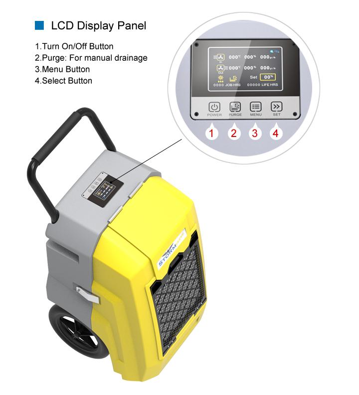 AlorAir Storm Pro 85 Pint Commercial WiFi Dehumidifier with Smart App Control - Ideal for Water Damage Restoration, Basements, and Large Spaces