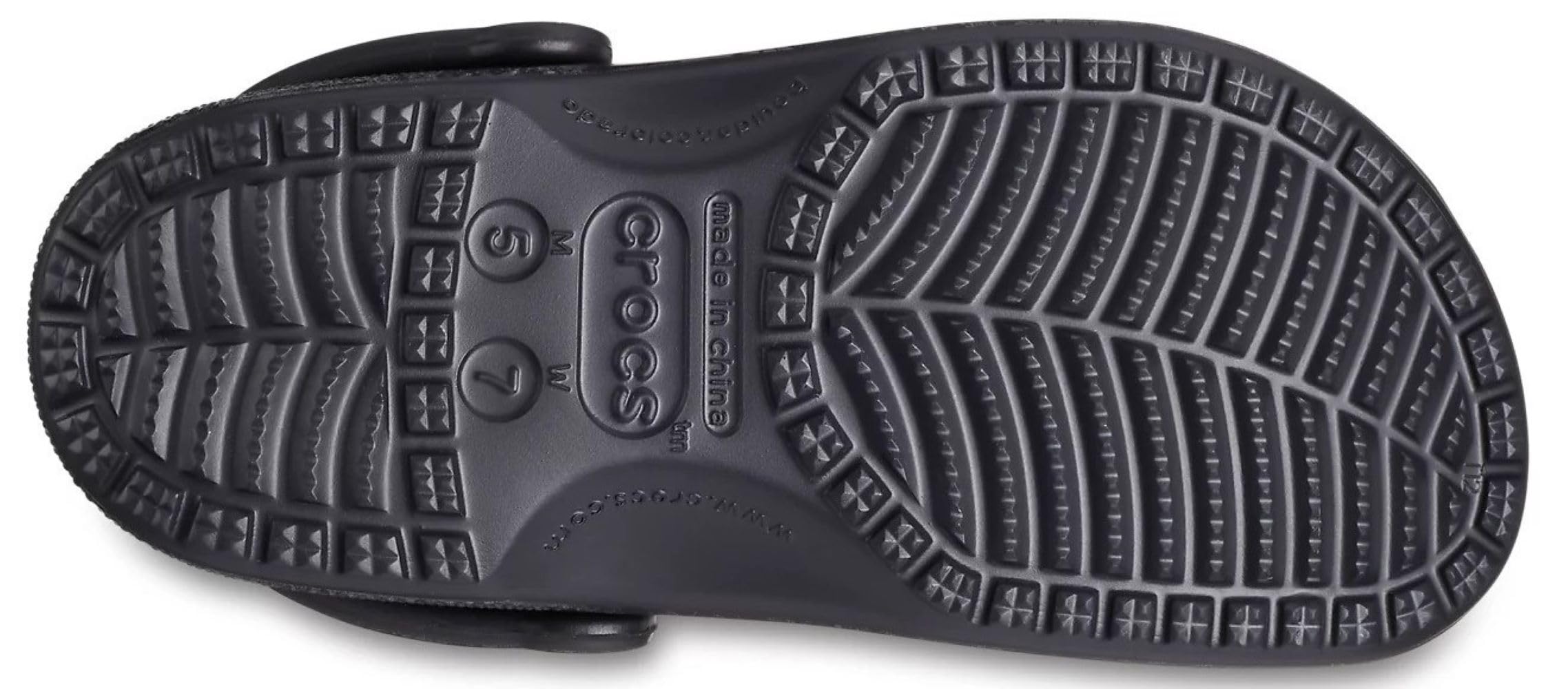 Crocs Unisex Classic Camo Clog Shoes - Black Comfort Slip-On Waterproof Sandals for Men & Women - UK Size 4/5 - Perfect for Beach, Pool, Garden & Casual Wear