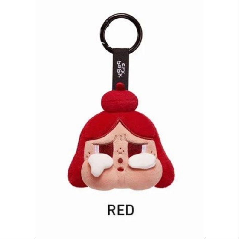 Crybaby Cheer Up Baby Plush Pendant Series Red - Kawaii Anime Keychain for Backpacks, Purses & Gifts