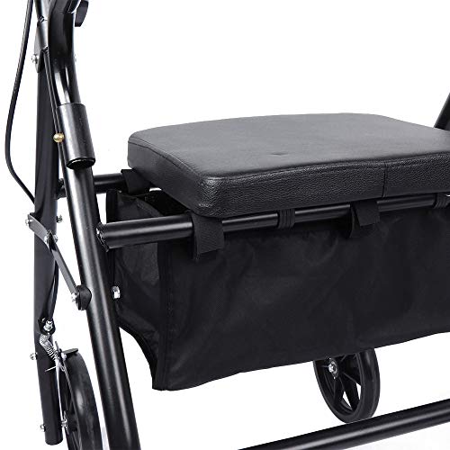 Walker Storage Bag - 4 Wheeled Rollator Wheelchair Frame Replacement Organizer Pouch | Durable & Waterproof | Perfect for Seniors, Travel, and Medical Mobility Aids