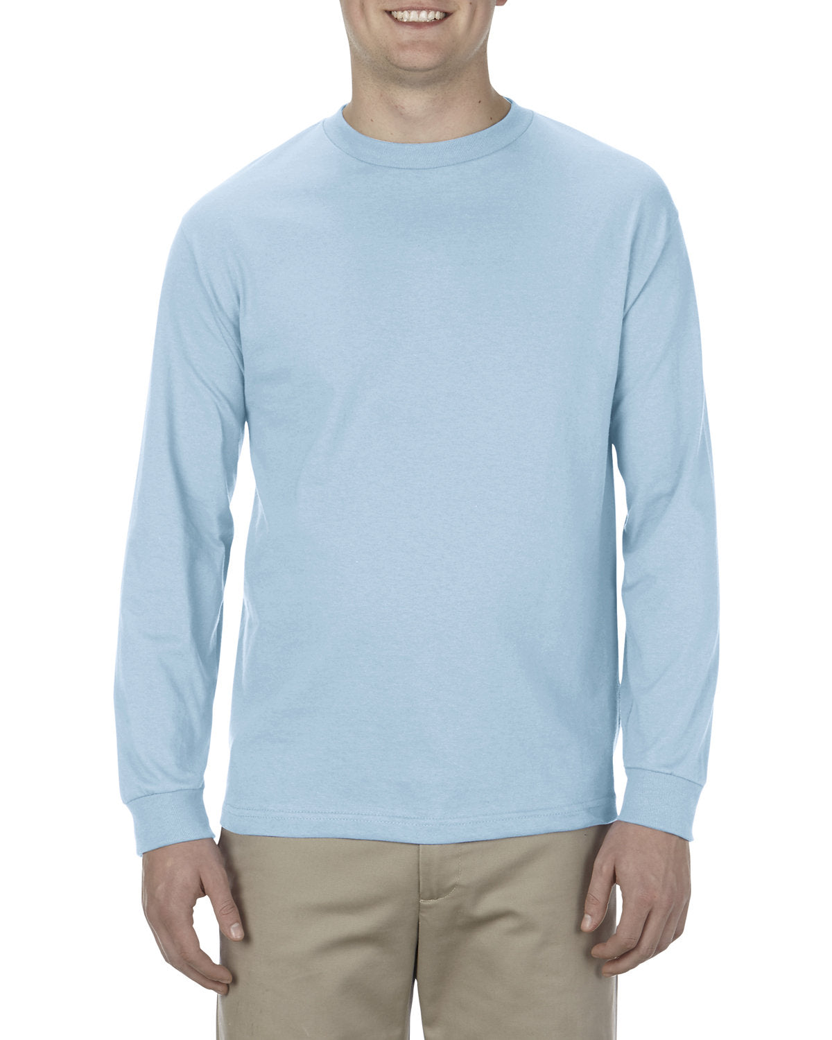 Alstyle AL1304 Adult 6.0 oz. 100% Cotton Long Sleeve T-Shirt for Men & Women - Comfortable Casual Wear for Everyday, Workout, and Layering
