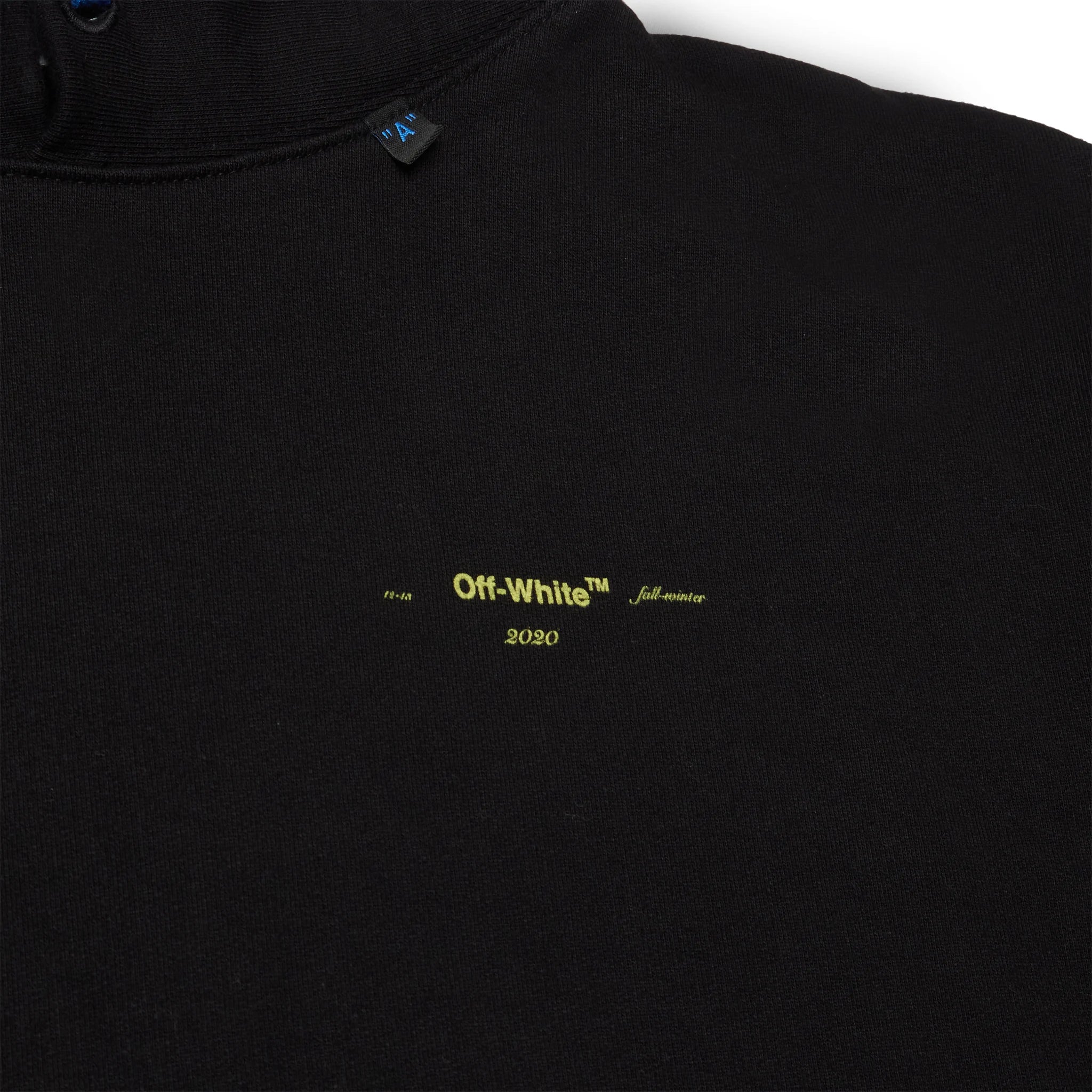 Vintage Off-White Acrylic Arrows Black Multi-Strings Hoodie - Streetwear Fashion for Men & Women | Perfect for Urban Outfits & Casual Wear