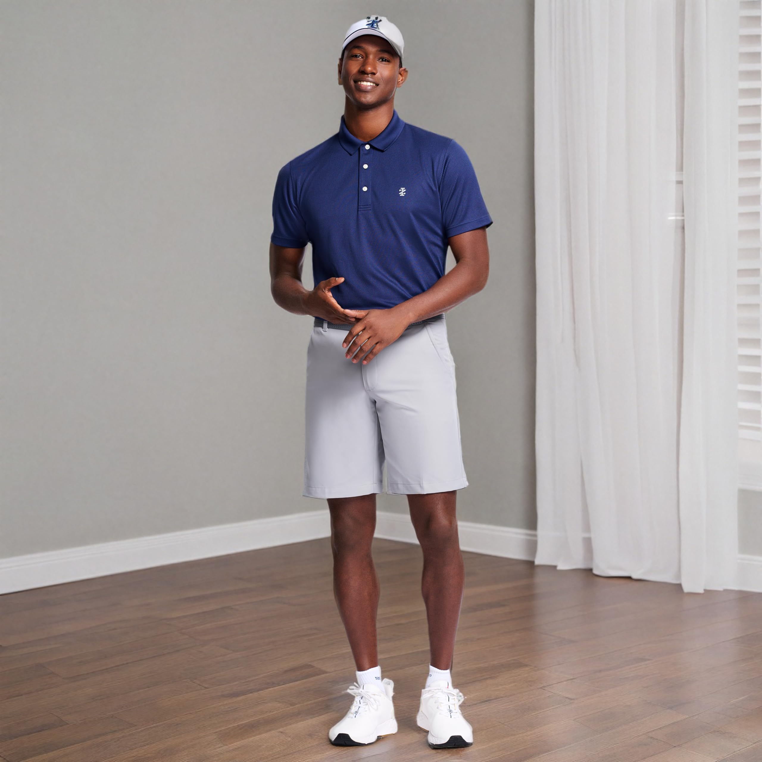 IZOD Men's Performance Golf Polo Shirt - Moisture-Wicking & Breathable - Perfect for Golf, Casual Wear & Outdoor Activities