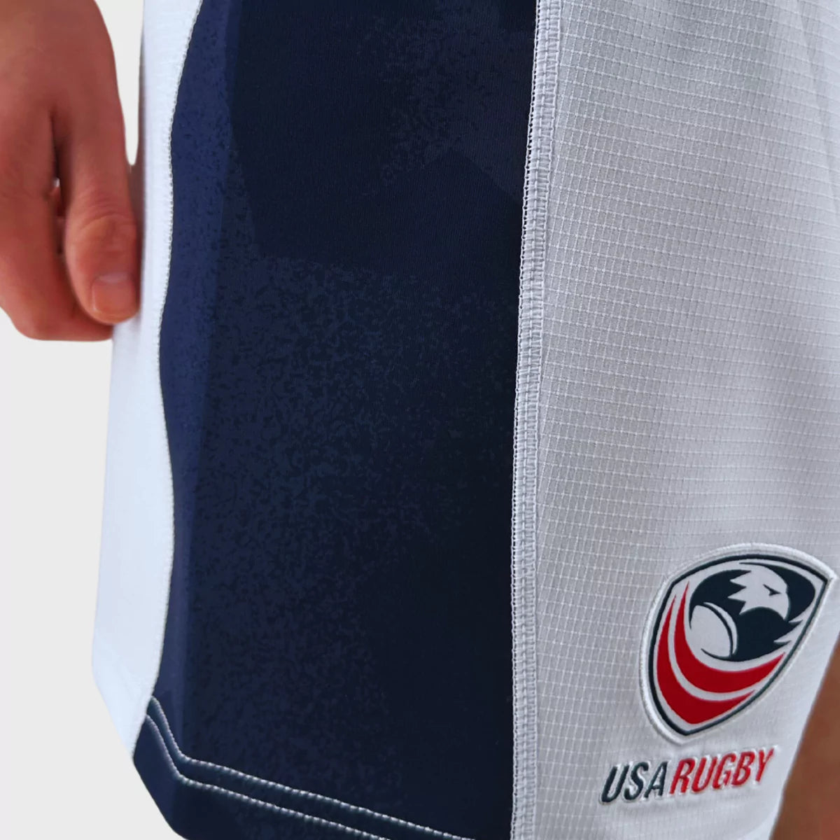 Macron USA Men's Away Rugby Shorts 2025 - Breathable Quick-Dry Sports Shorts for Rugby Training & Matches