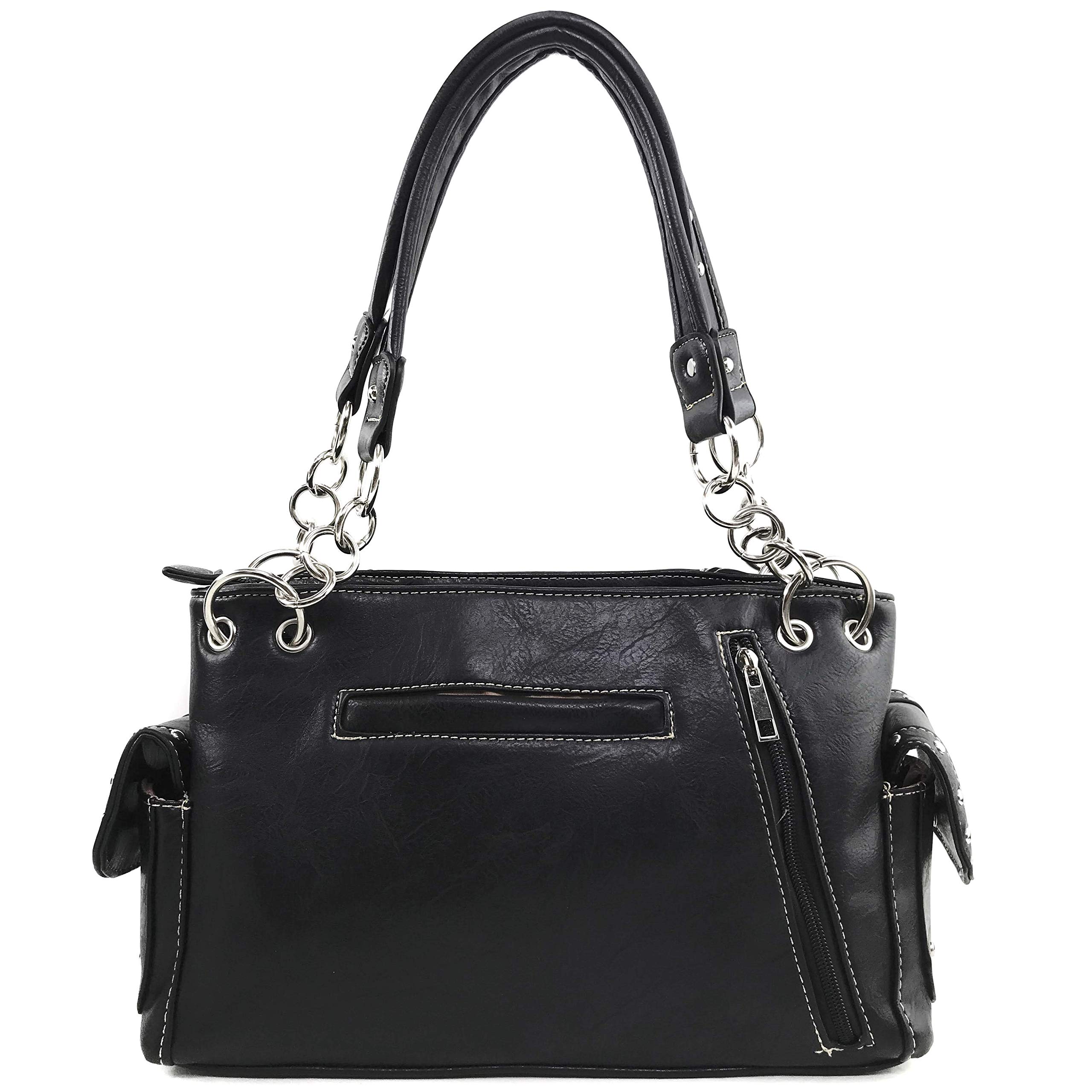 Zelris Women's Concealed Carry Handbag & Wallet Set with Butterfly Flower Embroidery - Perfect for Everyday Use, Travel, and Special Occasions