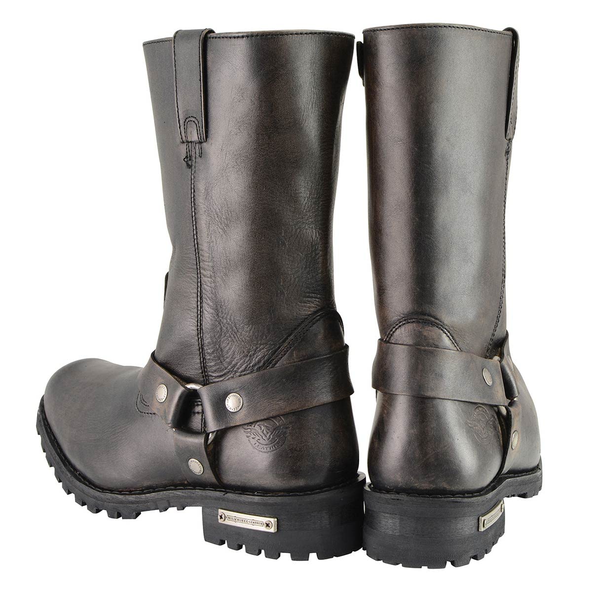 Milwaukee Leather Men's Premium Classic Motorcycle Boots - 11.5W - Durable & Comfortable Riding Boots for Harley, Cruiser & Adventure Bikes