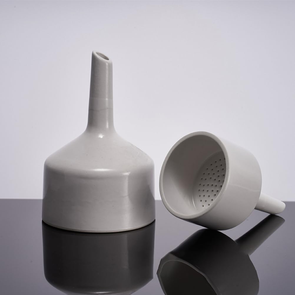 Premium Porcelain Buchner Funnel - Laboratory Grade Filtration Funnel for Chemistry Experiments & School Science Labs | Ideal for Vacuum Filtration, Organic Chemistry, and Student Lab Equipment