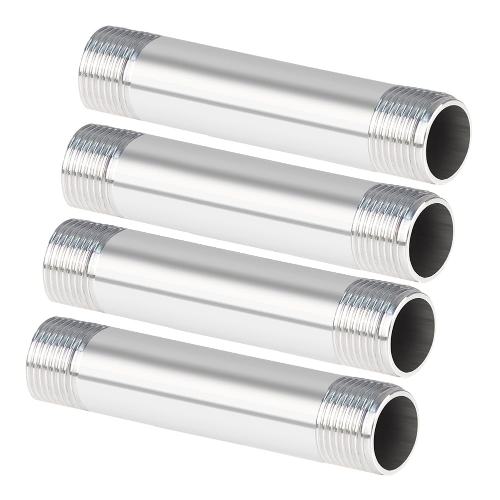 Quickun 304 Stainless Steel Nipple Pipe Fitting - 1/2