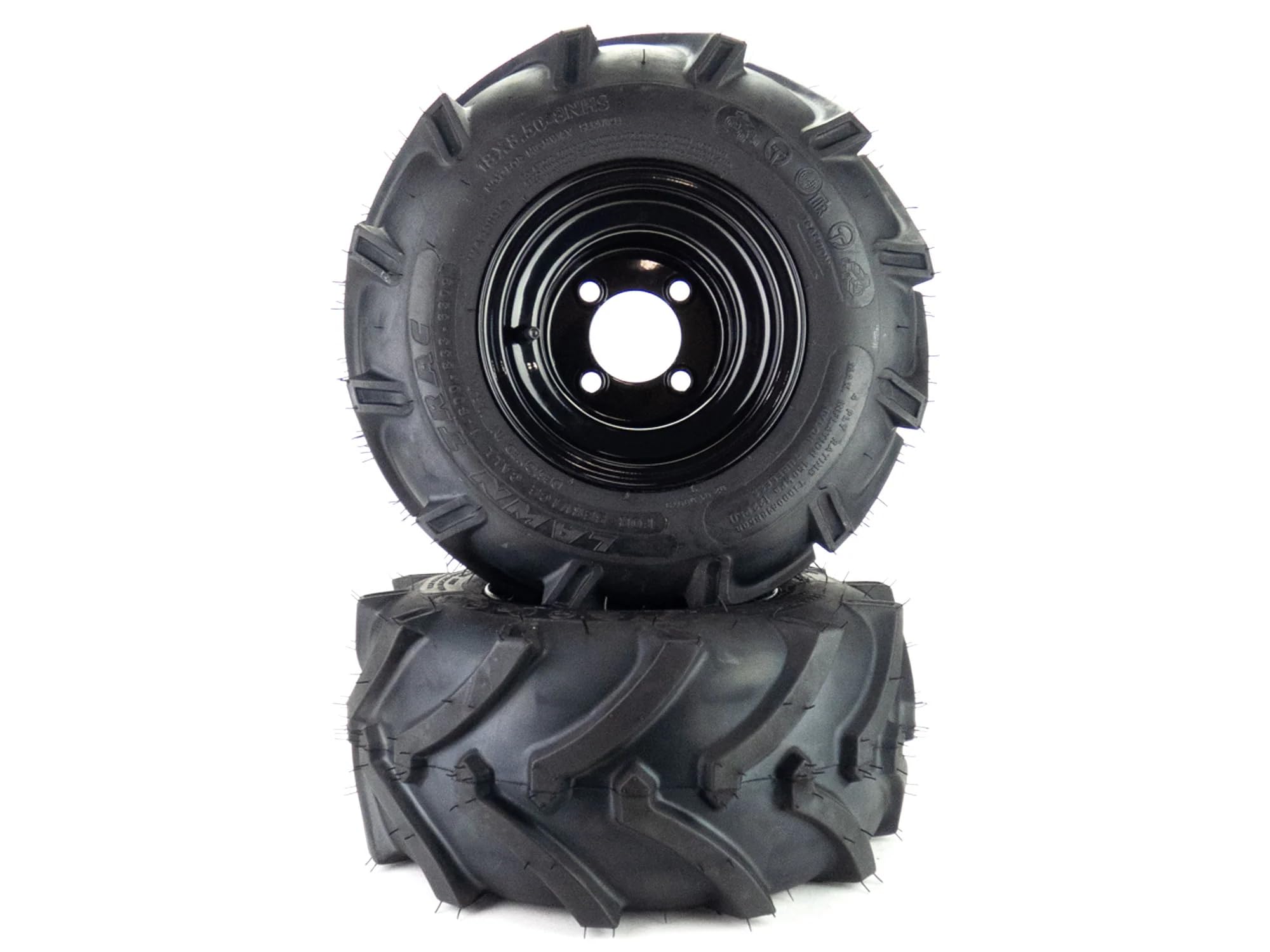 (2 Pack) Aggressive Tractor Tire Assemblies 18x8.50-8 for BigDog Alpha 42