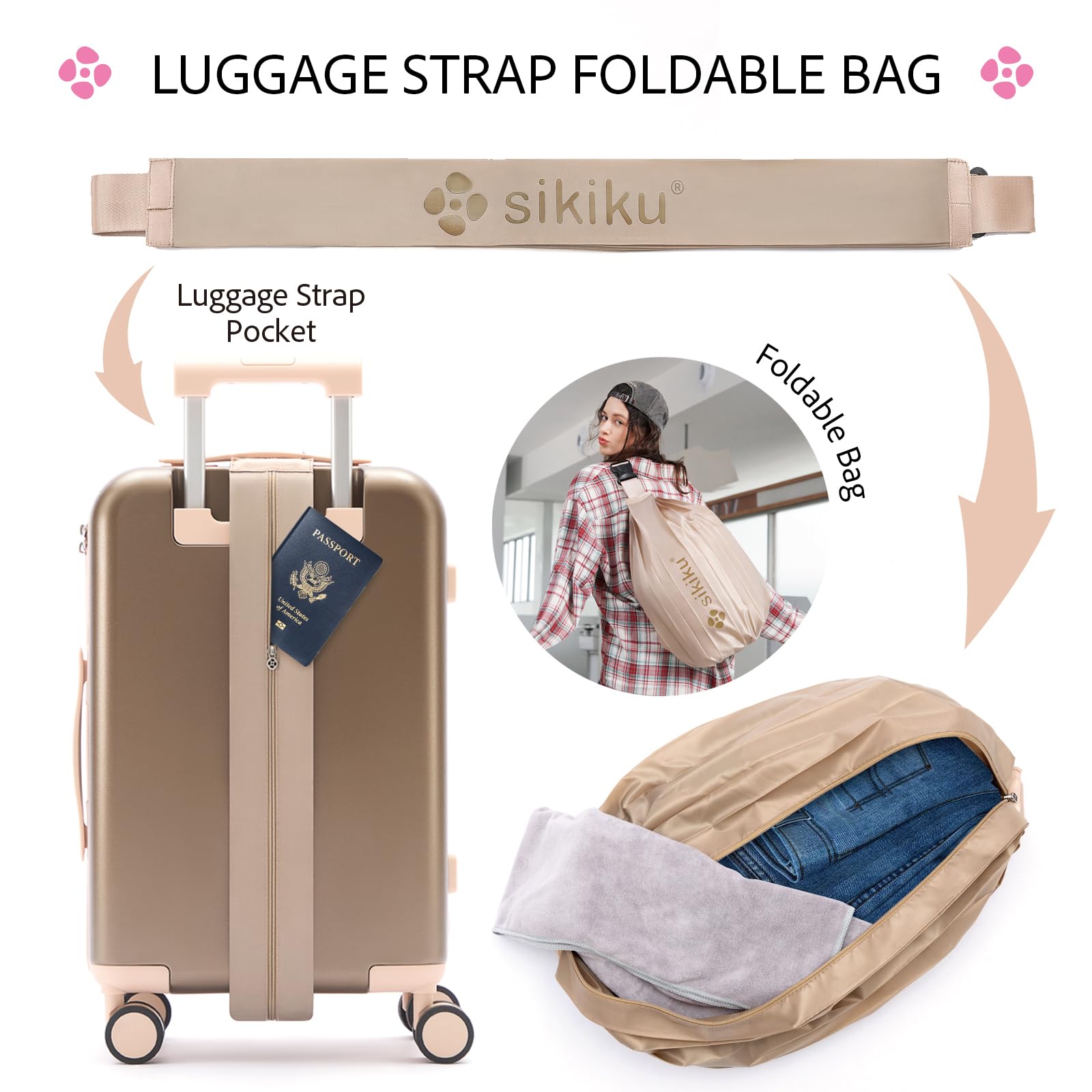 4-Piece Lightweight Luggage Set for Women - 20