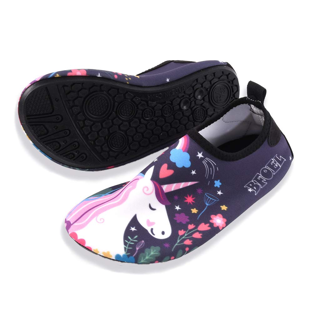 Best Kids Water Shoes for Toddler Boys & Girls - Quick Dry Non-Slip Swim Socks for Beach, Pool & Aqua Sports | Comfortable Water Shoes for Big Kids Outdoor Activities