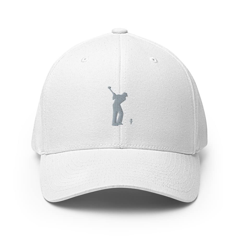 Premium Embroidered Structured Twill Golf Hat for Men - Stretch Fit with Elastic Band - XL Size - Perfect Golf Gifts & Accessories - Ideal for Golf Courses, Driving Ranges & Outdoor Sports