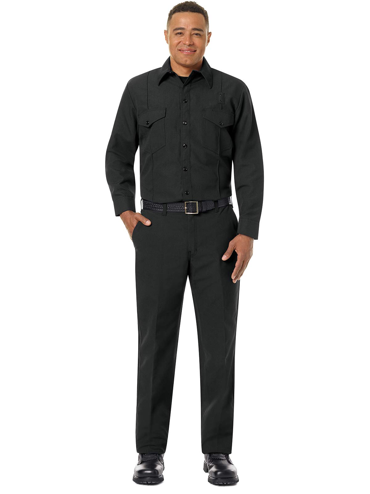 Workrite Men's Straight Fit Dress Pants - Comfortable & Professional Office Wear for Business, Interviews & Formal Occasions