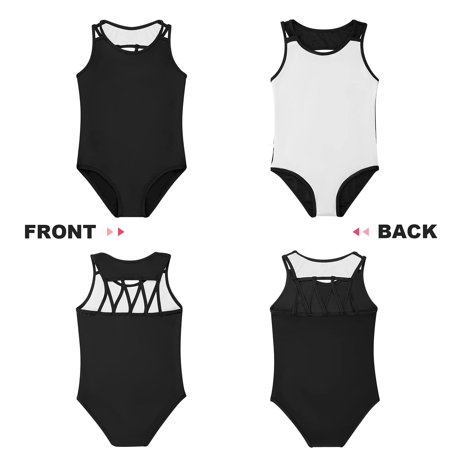 Girls Gymnastics Leotards - Toddler Ballet Dance Leotard One-Piece Outfit for Kids | Perfect for Dance Class, Gymnastics Practice & Performance