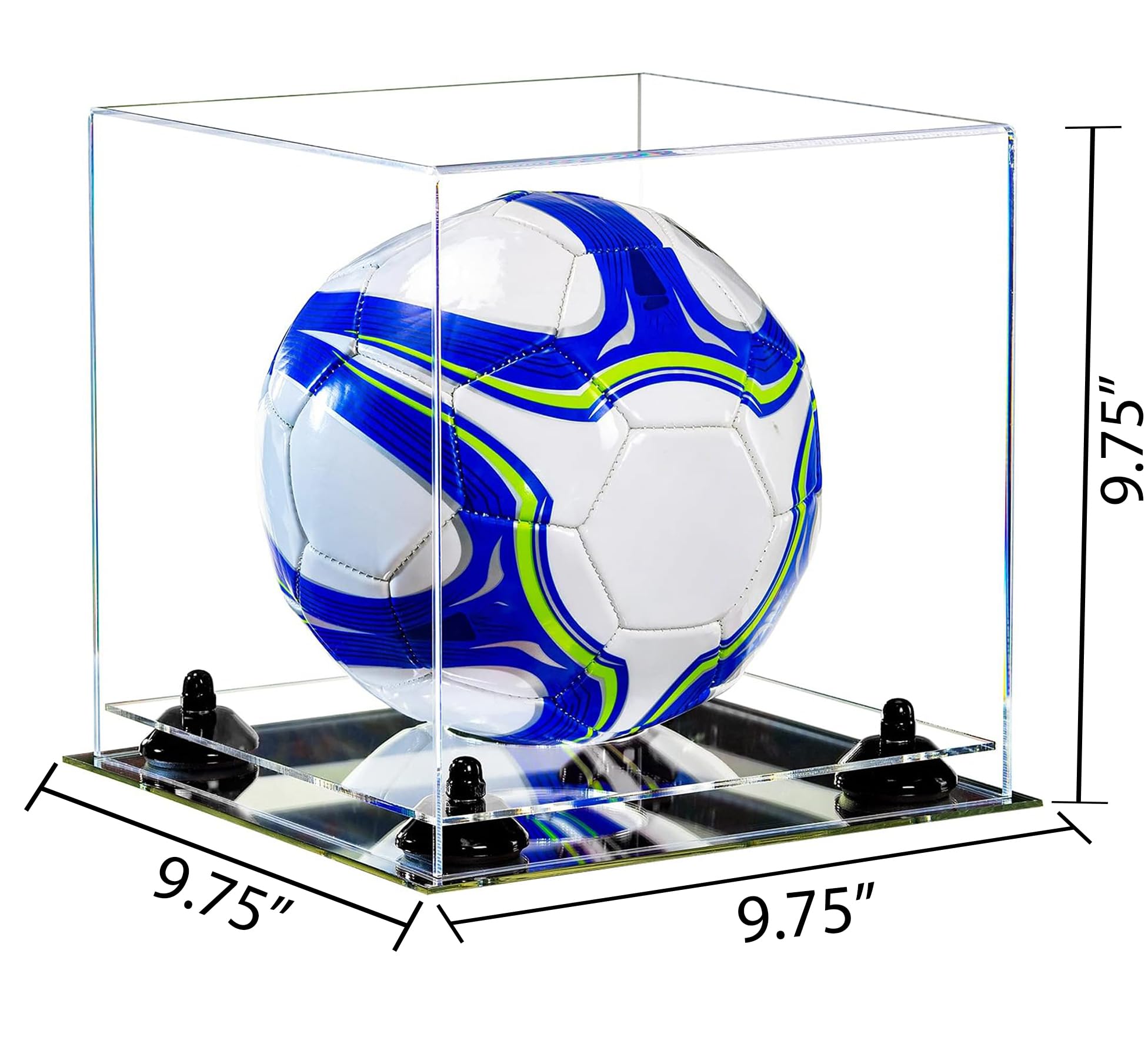 Premium Acrylic Soccer Ball Display Case with Stand - Perfect for Collectibles, Trophy Showcase & Sports Memorabilia Display