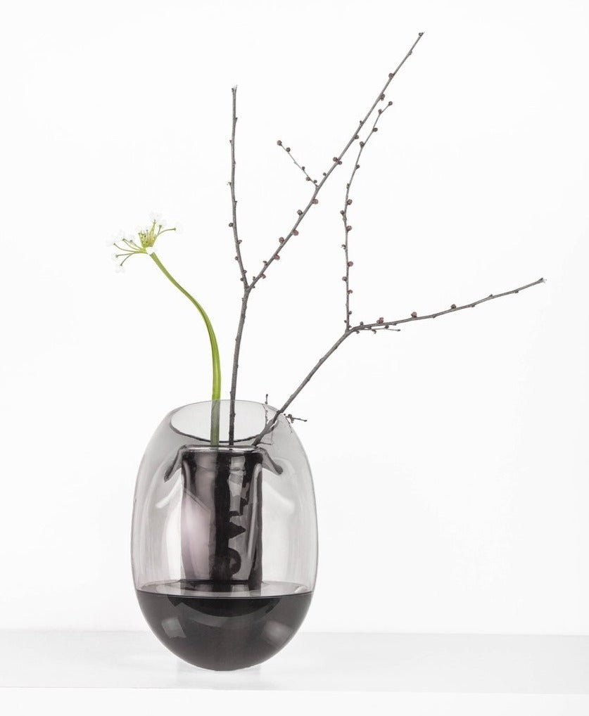 Noom Gutta Boon Vase - Modern Ceramic Home Decor for Living Room, Bedroom & Office
