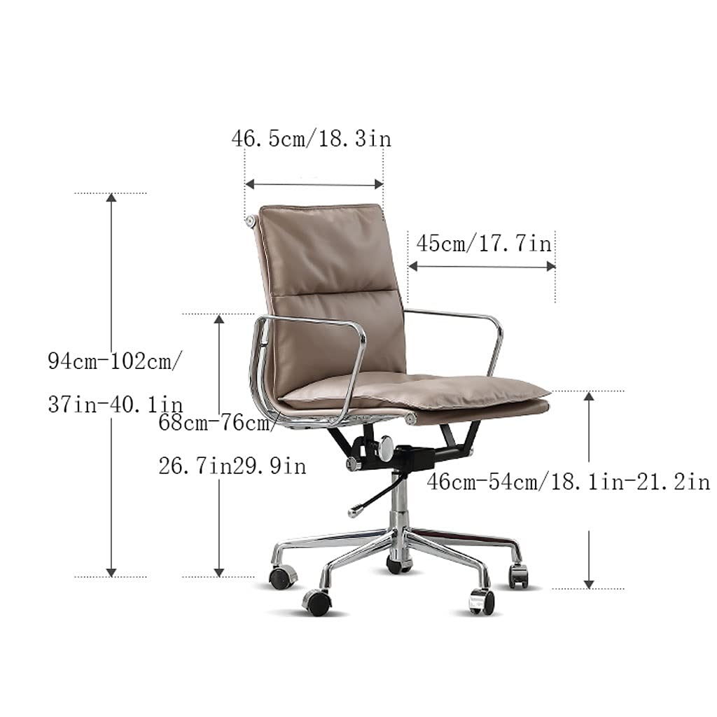 Ergonomic Office Chair - Adjustable Swivel Desk Chair with Lumbar Support for Home & Office, Gray - Perfect for Long Hours of Work, Gaming, and Study Sessions