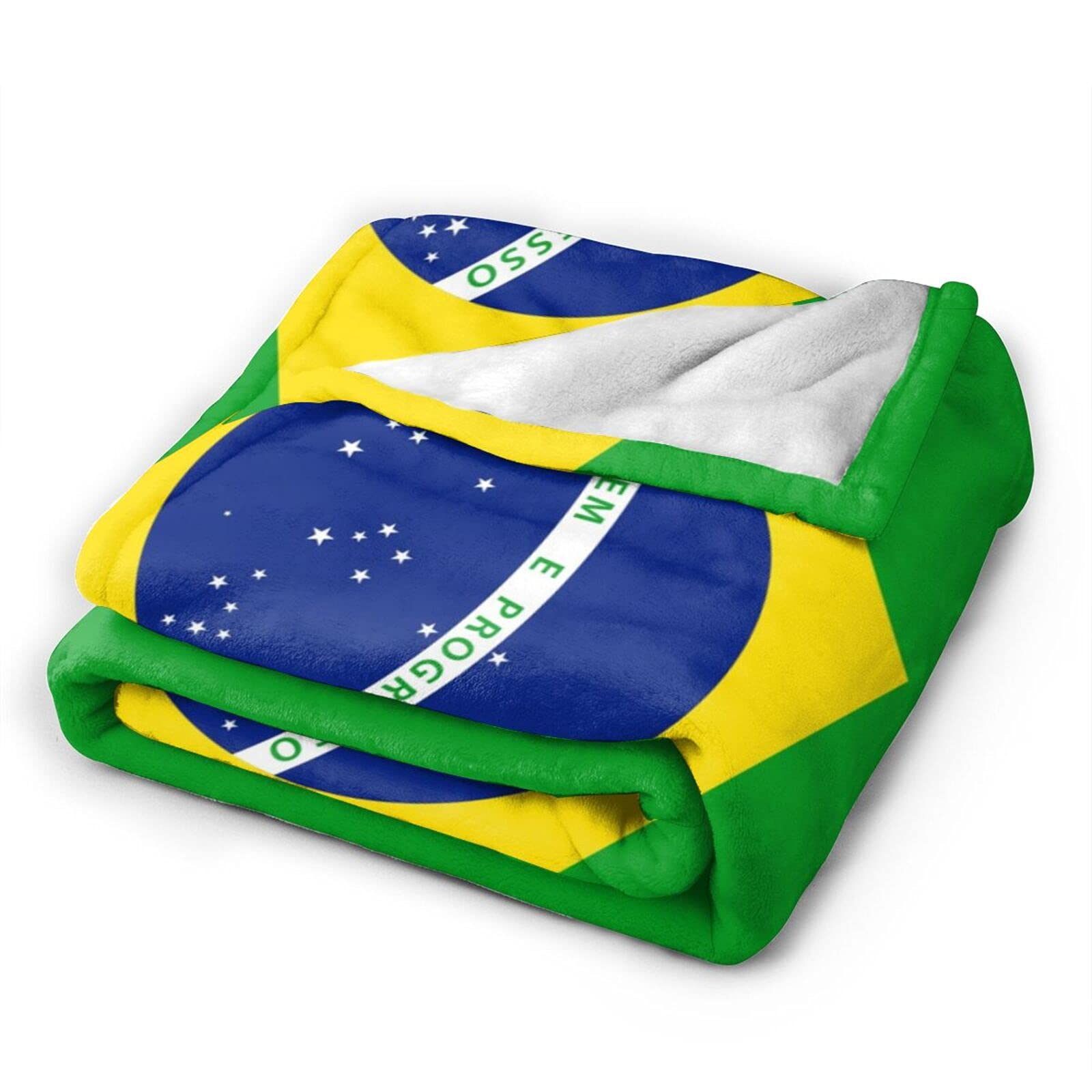Brazil Flag Fleece Blanket 50