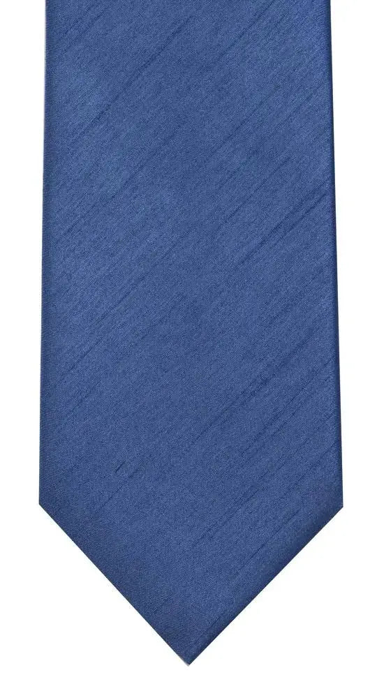 L.A. Smith Plain Poly Shantung Tie and Pocket Square Set | Classic Men's Formal Accessories for Weddings, Business Meetings & Special Occasions